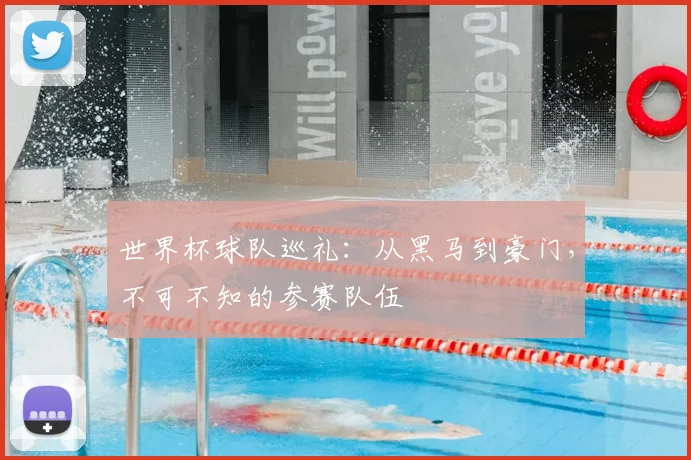 世界杯球队巡礼：从黑马到豪门，不可不知的参赛队伍