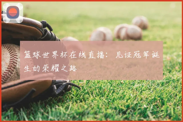 篮球世界杯在线直播：见证冠军诞生的荣耀之路